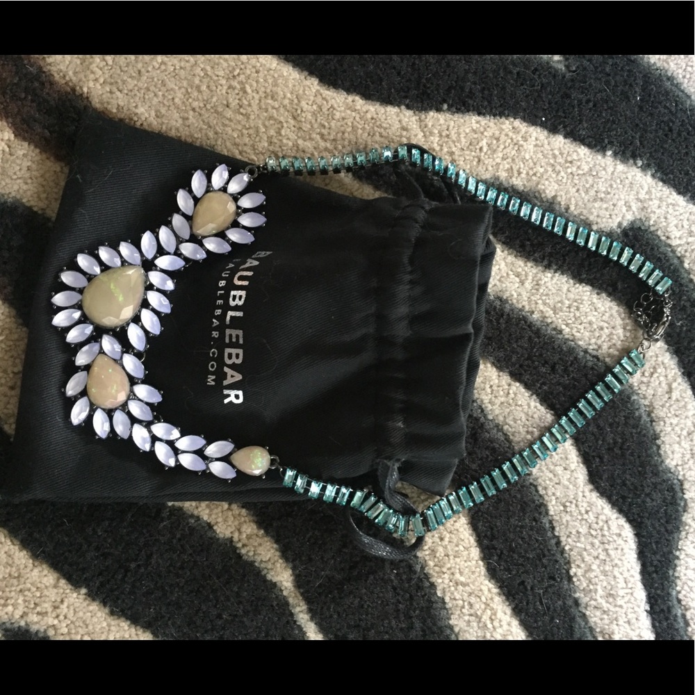 Private Trade - BaubleBar Necklace & Halston Dress